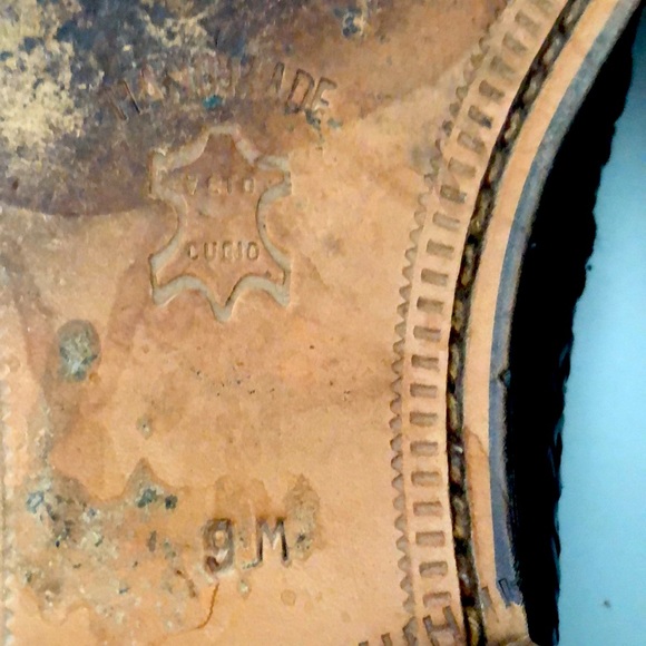 David’s 9 Mens (10.5 Women’s) Loafer Black Leather Upper Lining Sole Woven Great - Picture 7 of 11